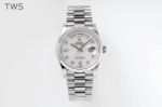 ROLEX Day-date Automatic Movement Stailess Steel 36mm White Watch